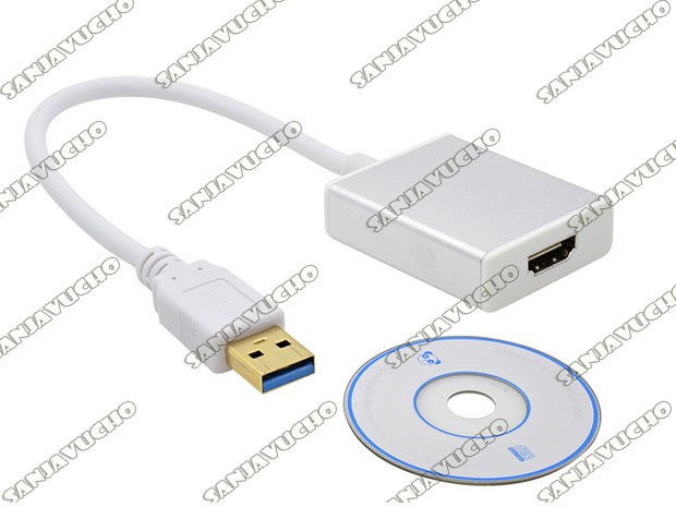 &u+ CONVERTIDOR VIDEO CABLE USB 3.0 A HDMI (1295)